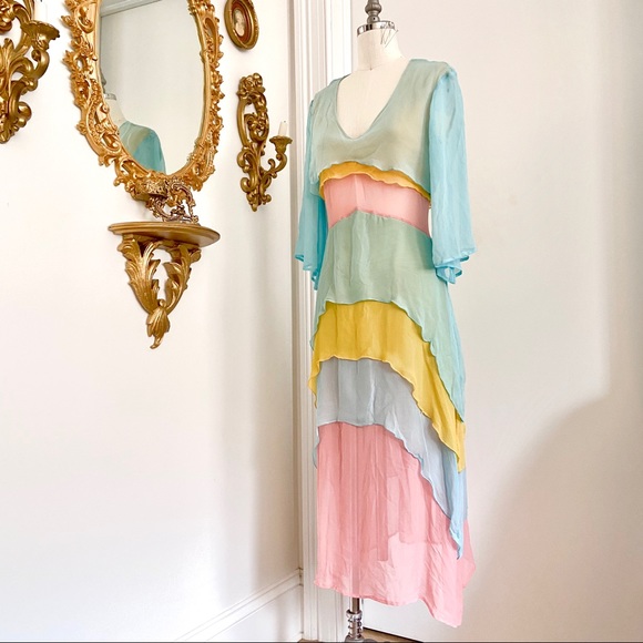 Vintage Dresses & Skirts - 🌈Super Rare Rainbow Dress